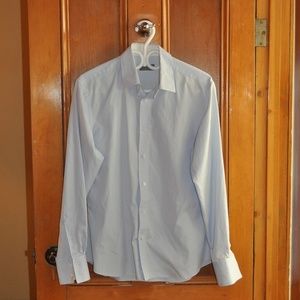 Blue Men's Button Down Long Sleeve